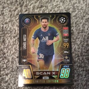 Set of 5 VERY rare Psg Squad Soccer Cards